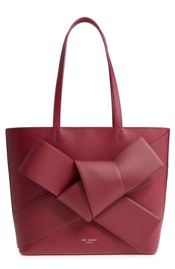 Ted Baker London Giant Knot Leather Shopper -