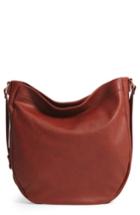 Sole Society Kadence Faux Leather Shoulder Bag - Brown