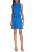 Women's Alice + Olivia Yoko Zip Front Pleated Dress - Blue