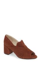 Women's Amalfi By Rangoni Cilindro Peep Toe Pump M - Brown