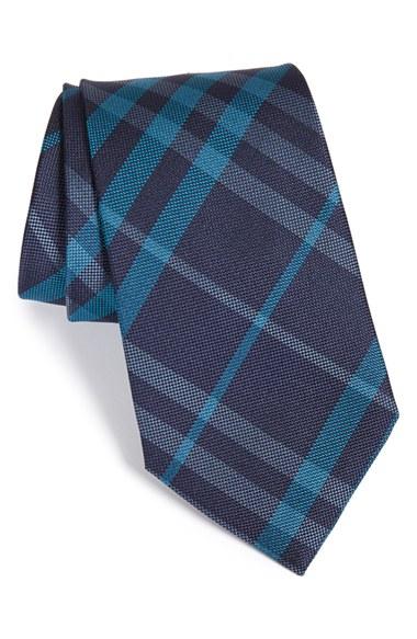 Men's Burberry London 'clinton' Check Silk Tie