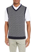 Men's Ted Baker London Tommas Golf Merino Sweater Vest (s) - Blue
