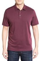 Men's John W. Nordstrom Regular Fit Pima Cotton Blend Polo, Size - Purple