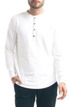 Men's Good Man Brand Slim Fit Slub Henley - White