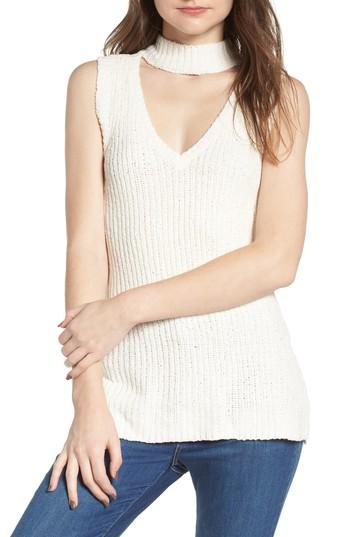 Women's Cupcakes And Cashmere Camdon Sleeveless Sweater, Size - Ivory