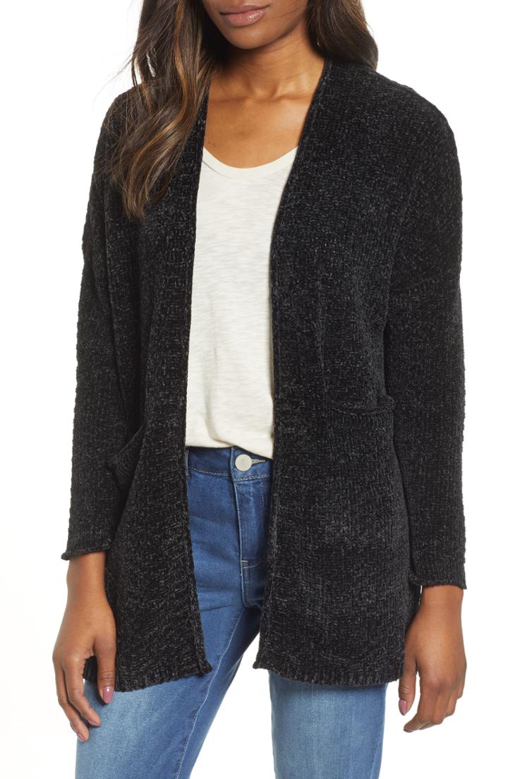 Women's Wit & Wisdom V-neck Cardigan - Black
