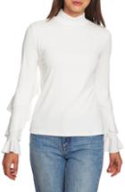 Women's Cece Embellished Bow Collar Blouse - Ivory