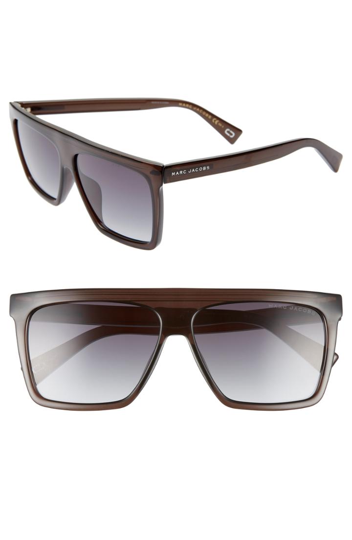 Women's Marc Jacobs 59mm Flat Top Sunglasses - Grey