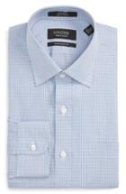 Men's Nordstrom Men's Shop Traditional Fit Non-iron Check Dress Shirt .5 33 - Blue