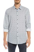 Men's Rodd & Gunn Harewood Regular Fit Flannel Sport Shirt - White