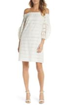 Women's Vince Camuto Off The Shoulder Eyelet Shift Dress - Ivory