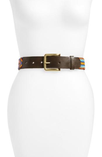 Women's Aspiga Masai Beaded Leather Belt - Multi