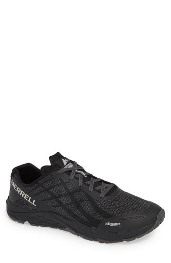 Men's Merrell Bare Access Flex Shield Water Resistant Running Shoe .5 M - Black
