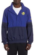 Men's Nike Golden State Warriors Courtside Warm-up Jacket, Size - Blue