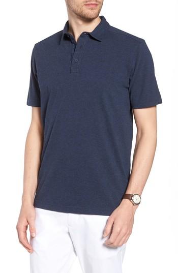 Men's 1901 Brushed Pima Cotton Polo, Size - Blue