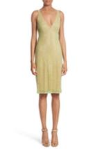 Women's Naeem Khan Caviar Beaded Cowl Back Dress