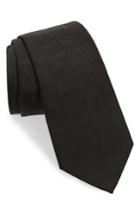 Men's Emporio Armani Solid Silk Tie, Size - Black