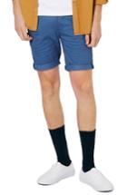 Men's Topman Stretch Skinny Fit Chino Shorts - Black