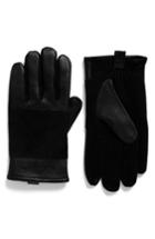 Men's Timberland Suede Gloves - Black