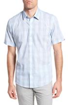 Men's Zachary Prell Gaetano Plaid Sport Shirt, Size - Blue