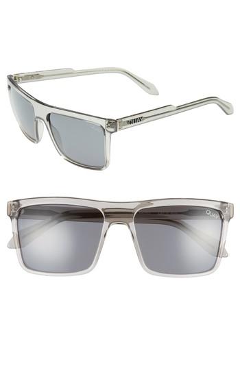 Men's Quay Australia Let It Run 57mm Polarized Sunglasses - Grey / Smoke Lens