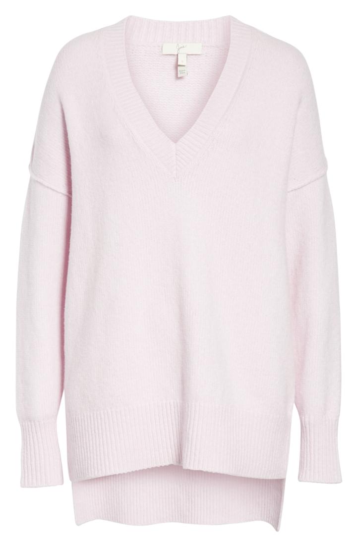 Women's Joie Limana Seam Detail Wool Blend Sweater - Purple