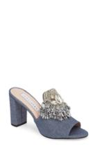 Women's James Chan Adele Embellished Block Heel Sandal .5 M - Blue