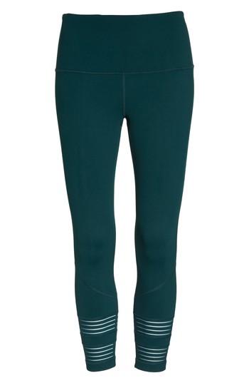 Women's Zella Twin High Waist Crop Leggings, Size - Green