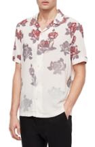 Men's Allsaints Thorn Regular Fit Short Sleeve Sport Shirt - Ivory