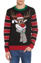 Men's The Rail Reindeer Sweater, Size - Black