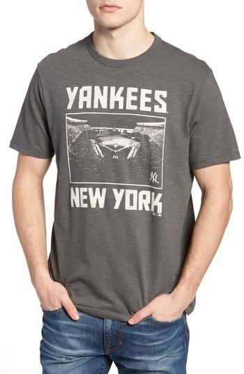 Men's 47 Brand Mlb Overdrive Scrum New York Yankees T-shirt - Blue