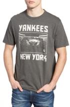 Men's 47 Brand Mlb Overdrive Scrum New York Yankees T-shirt - Blue