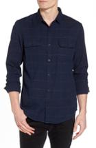 Men's 1901 Herringbone Plaid Flannel Shirt - Black