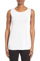Women's Eileen Fisher Sleek Tencel Lyocell Knit Tank, Size - White