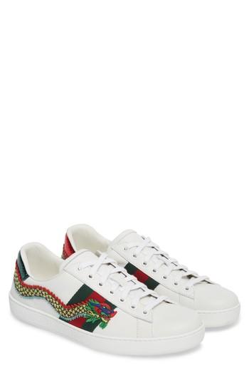 Men's Gucci New Ace Dragon Sneaker Us / 11uk - White