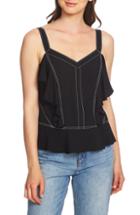 Women's Givenchy Faux Leather Tank Top Us / 40 Fr - Black