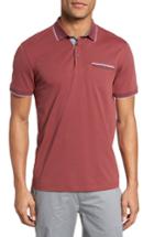 Men's Ted Baker London Derry Modern Slim Fit Polo (l) - Pink
