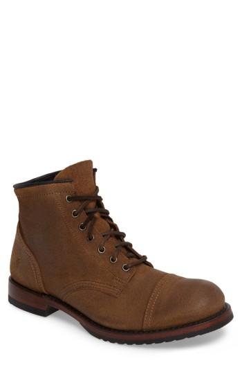 Men's Frye Logan Cap Toe Boot M - Brown