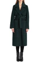 Women's Badgley Mischka Wool Blend Trench Coat - Green