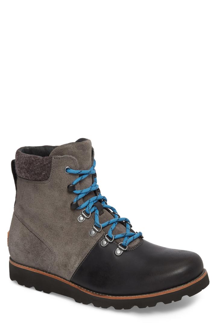 Men's Ugg Halfdan Waterproof Lace-up Boot M - Black