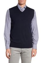 Men's Peter Millar Crown Merino Blend Knit Vest - Blue