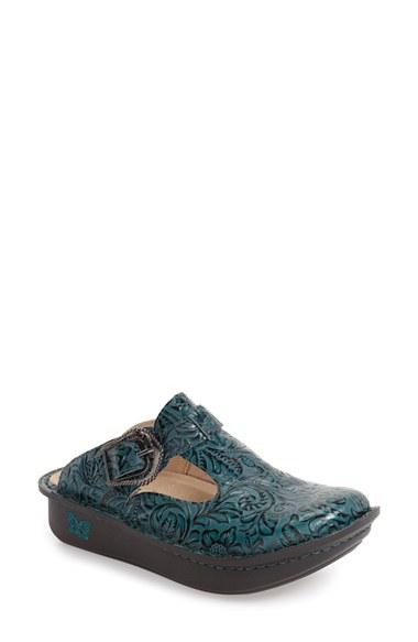 Women's Alegria 'classic' Clog -6.5us / 36eu - Blue/green
