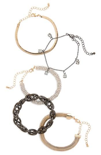 Women's Bp. 5-pack Crystal Bracelets
