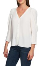Women's 1.state Puff Sleeve Blouse, Size - White