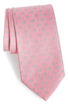 Men's Salvatore Ferragamo Ernesto Cat Print Silk Tie, Size - Pink