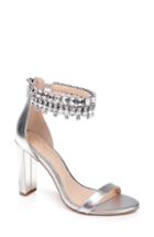 Women's Jewel Badgley Mischka Dancer Ankle Strap Sandal .5 M - Metallic