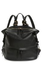 Sole Society Josah Faux Leather Backpack - Black