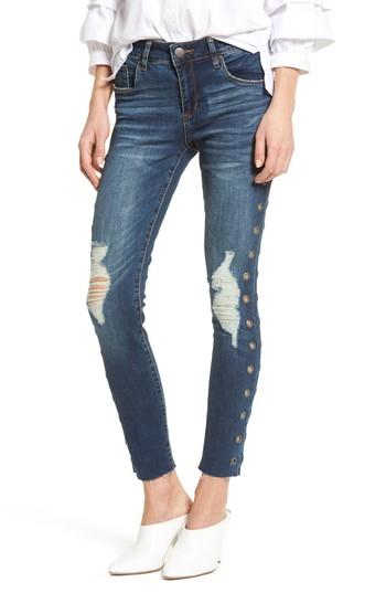 Women's Sts Blue Piper Grommet Detail Skinny Jeans - Blue