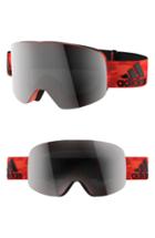 Women's Adidas Backland Spherical Mirrored Snowsports Goggles - Energy Black/ Black