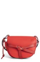 Loewe Small Gate Leather Crossbody Bag - Red